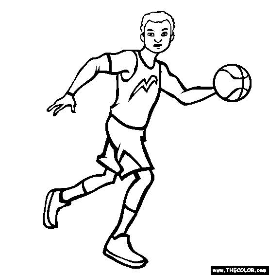 Professional Athlete Coloring Page