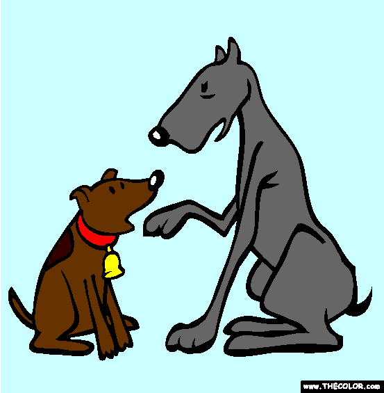 The Mischievous Dog Coloring Page