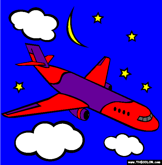 Airplane Coloring Page