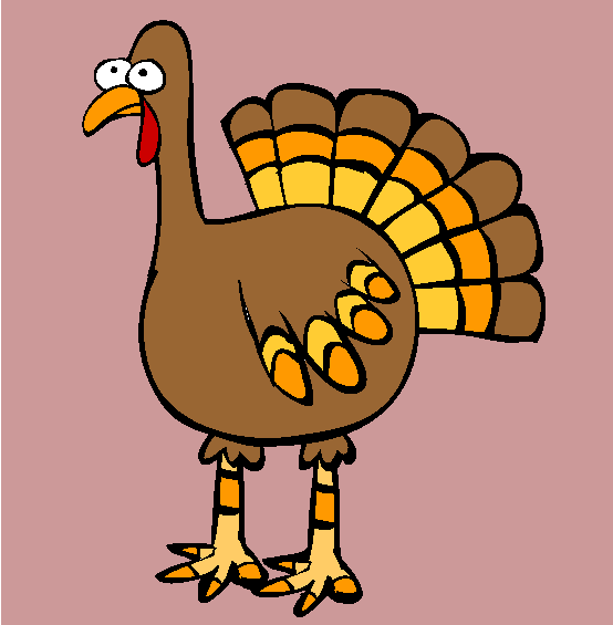 Thanksgiving Feathered Turkey Online Coloring Page