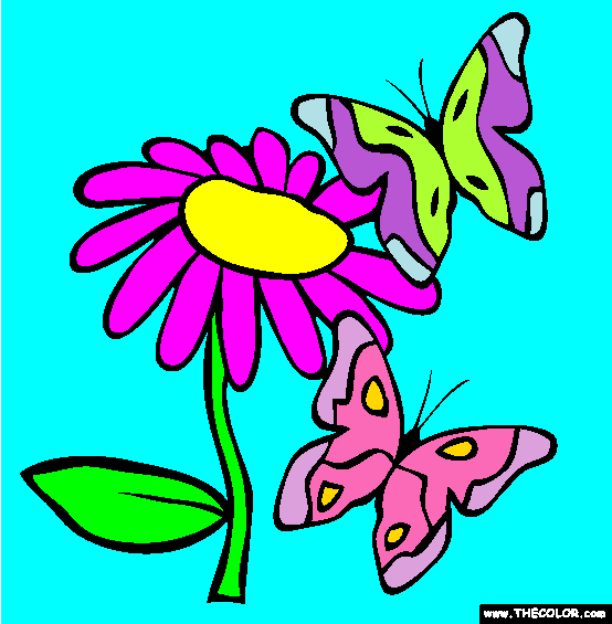 Butterflies Coloring Page