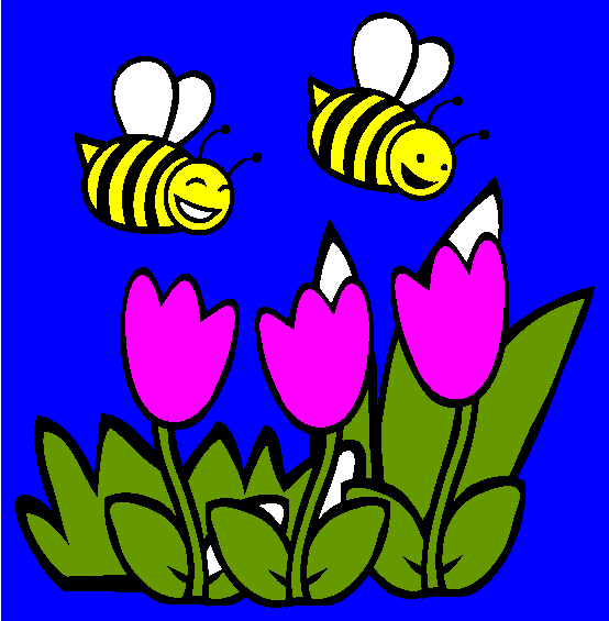 Bees Coloring Page