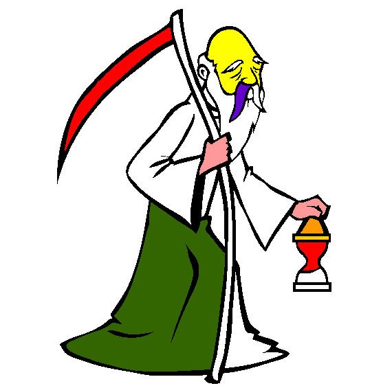 Father Time Coloring Page