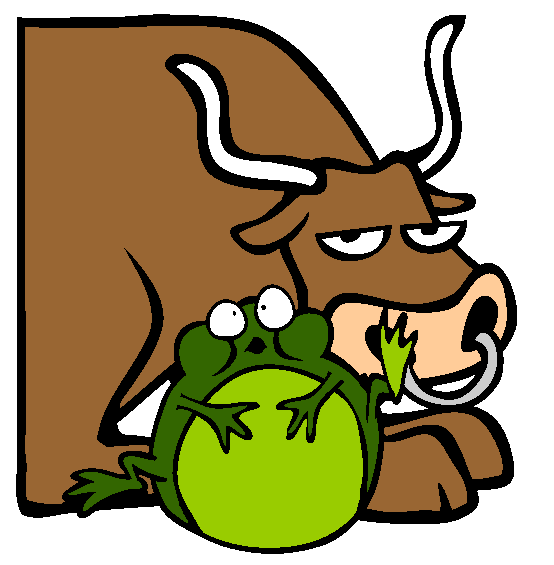 The Frog And The Ox Coloring Page
