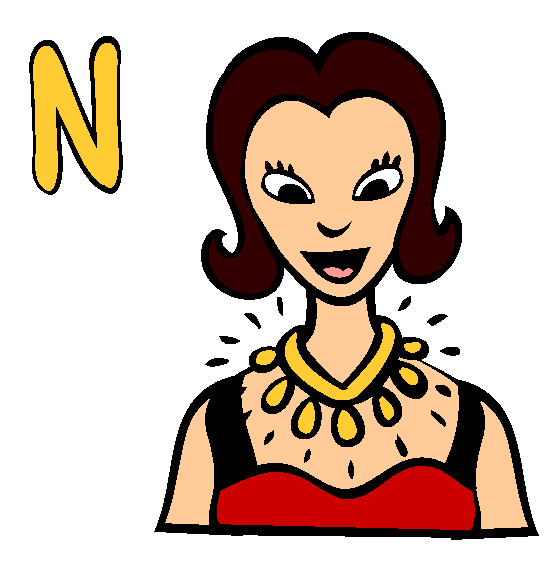 N Coloring Page