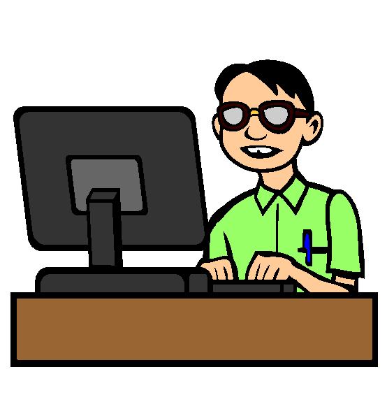 Computer Programmer Coloring Page