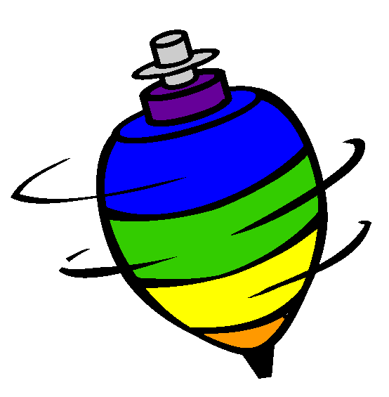 Spinning Top Coloring Page