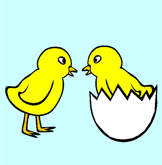 Chicks Coloring Page