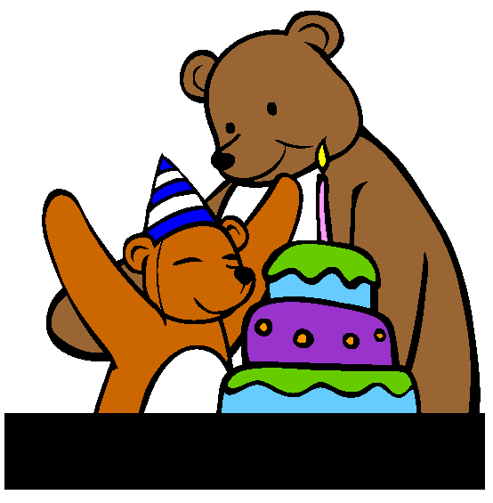 A Beary Happy Birthday Coloring Page