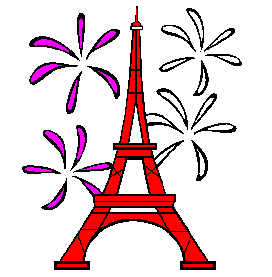 Eiffel Tower Coloring Page