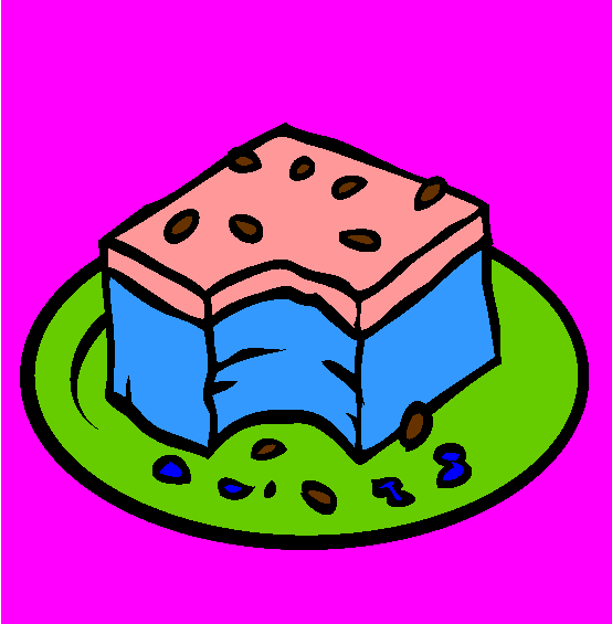 Brownie Bite Coloring Page