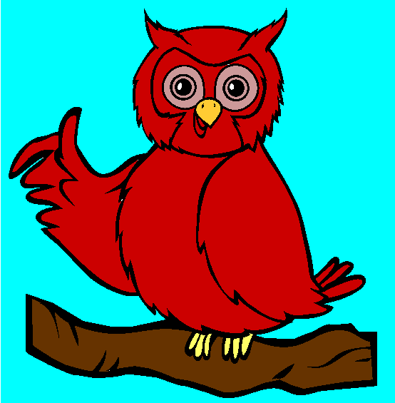 Perched Owl Coloring Page