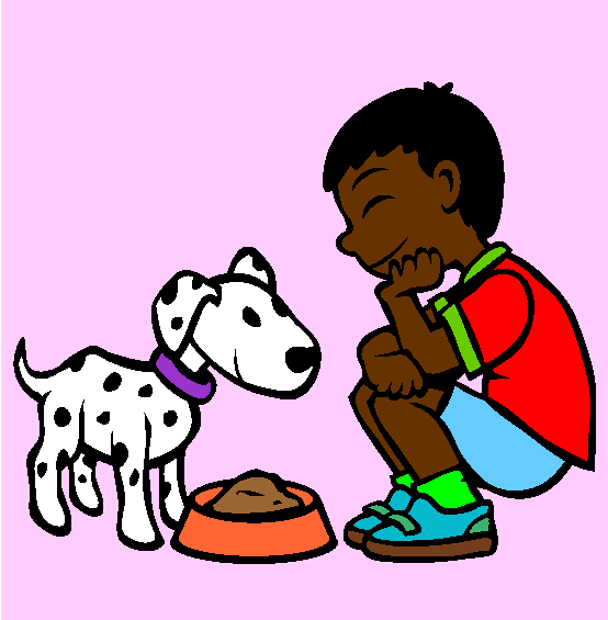 Feeding Time Coloring Page