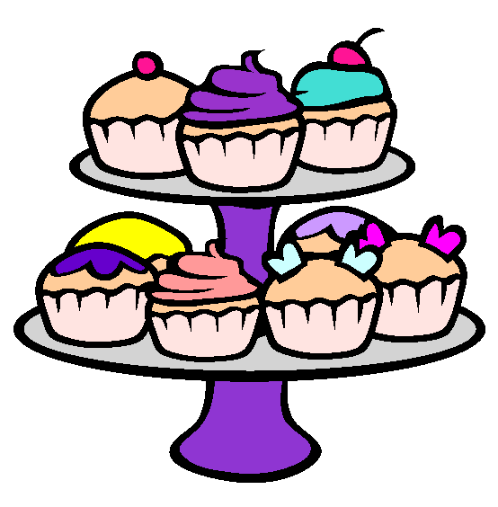 Cupcakes Coloring Page
