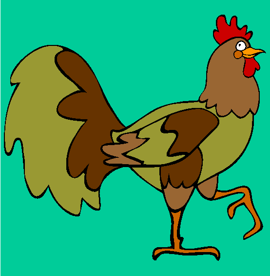 Year of the Rooster Coloring Page