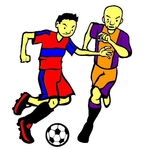Soccer Match Coloring Page