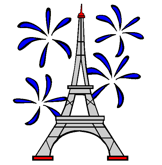 Eiffel Tower Coloring Page