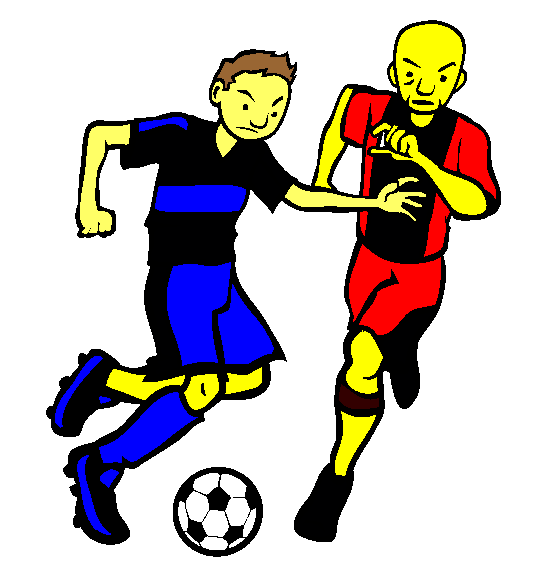 Soccer Match Coloring Page