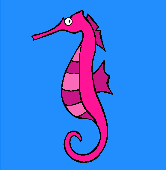 Seahorse Coloring Page