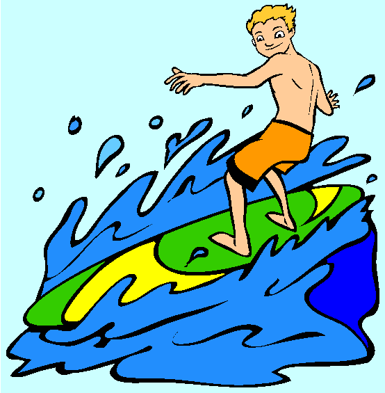 Surfer Coloring Page