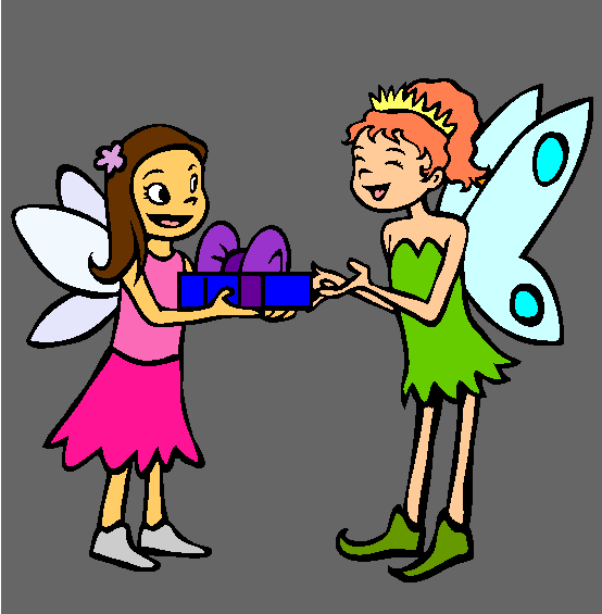Fairy Themed Party Coloring Page