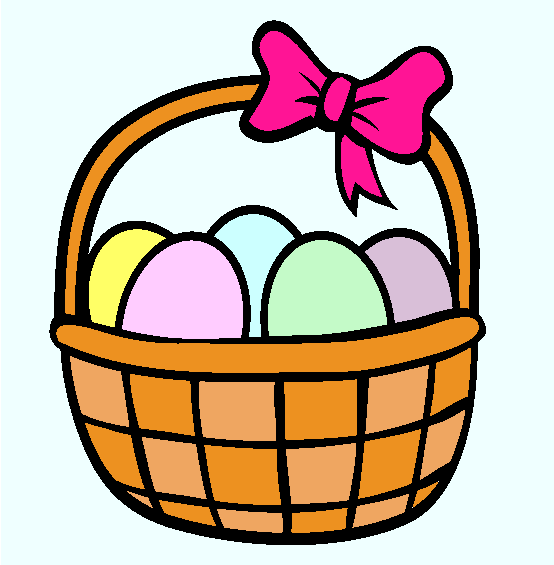 Easter Basket Coloring Page