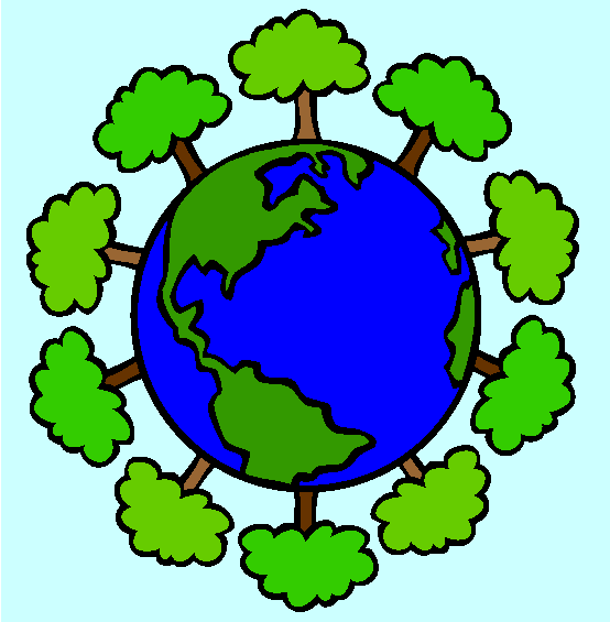 Green Earth Coloring Page