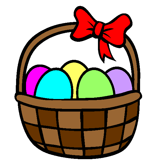 Easter Basket Coloring Page