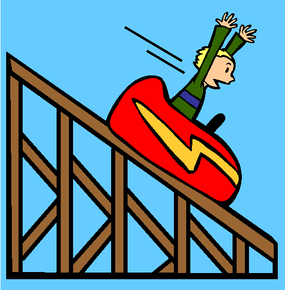 Roller Coaster Coloring Page