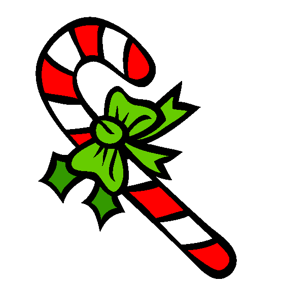 Candy Cane Coloring Page