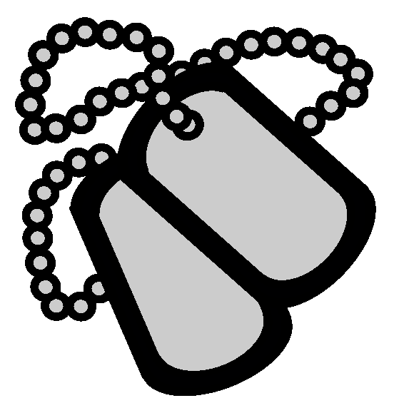 Dog Tag Veterans Day Coloring Page