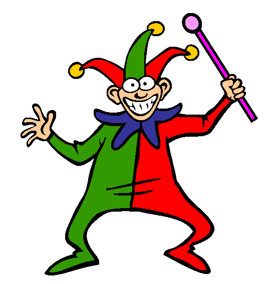 Jester and Baton Coloring Page