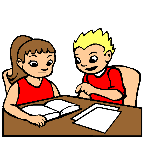 Studying Together Coloring Page