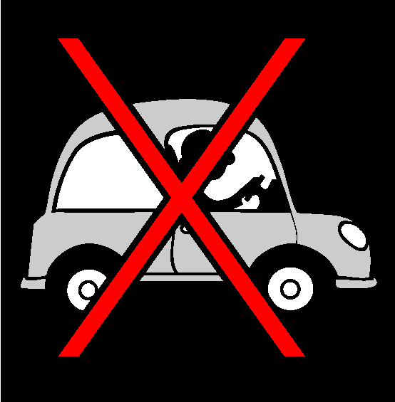 No Cars Less Pollution Coloring Page