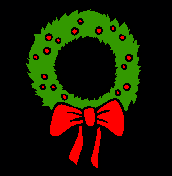 Christmas Wreath Online Coloring Page