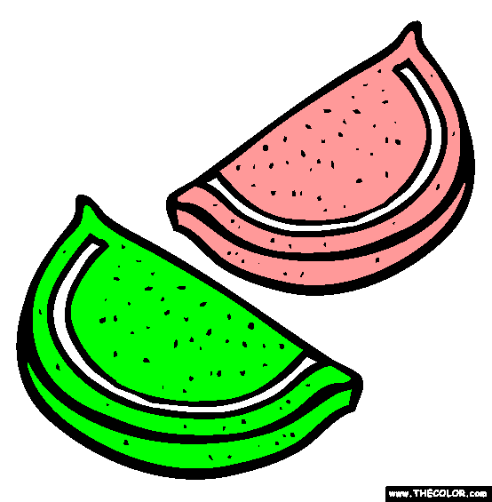 Boston Fruit Slices Coloring Page
