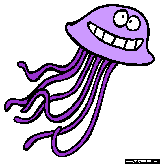 Jellyfish Coloring Page
