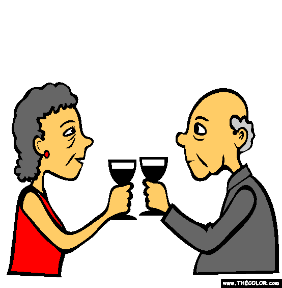 Anniversary Coloring Page