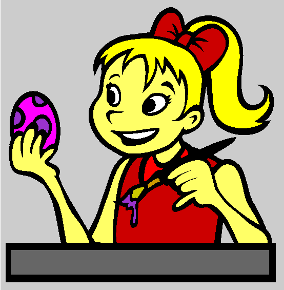 Painting Coloring Easter Eggs Online Coloring Page