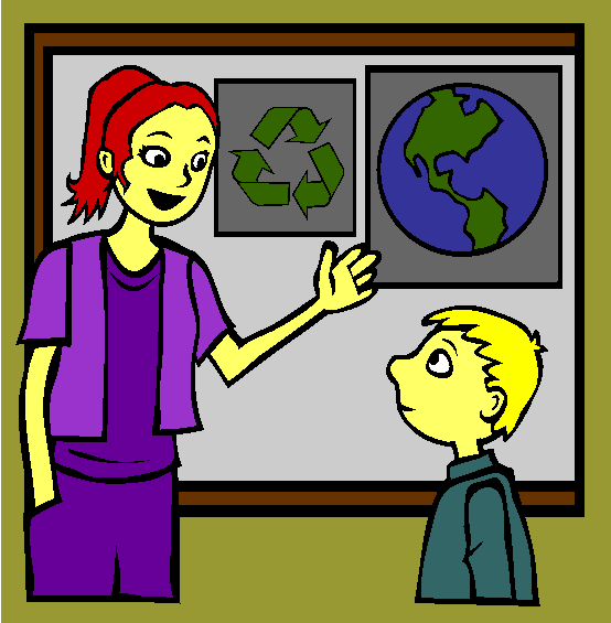 Teaching Environment and Recycling Coloring Page