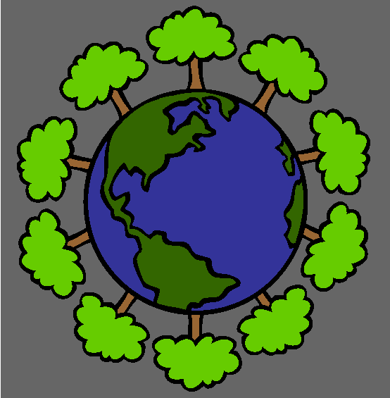 Green Earth Coloring Page