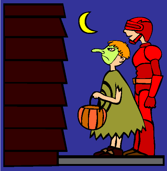 Trick Or Treat Coloring Page