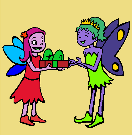 Fairy Themed Party Coloring Page