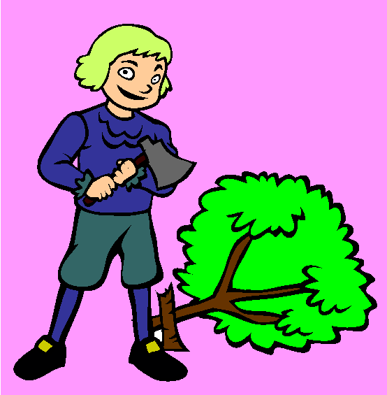 Young Washington Coloring Page
