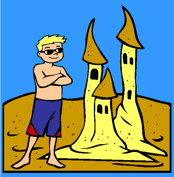 Sand Castle Coloring Page