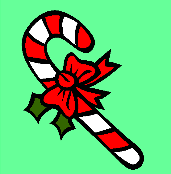 Candy Cane Coloring Page