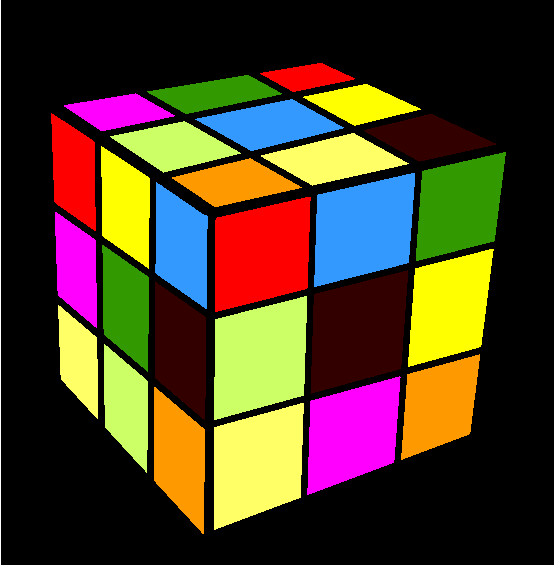 Rubiks Cube Coloring Page