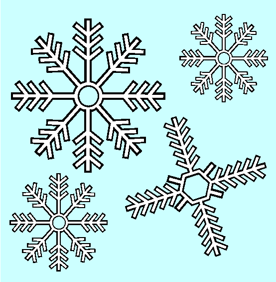 Snowflakes Coloring Page