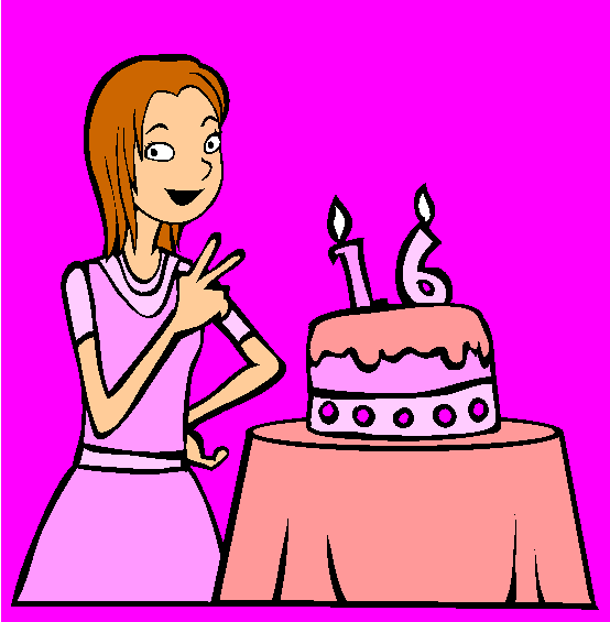 Sweet 16 Coloring Page