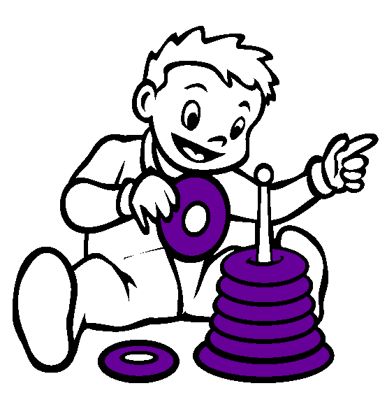 Stacking Rings Coloring Page